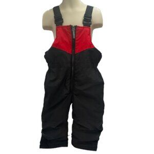 Zero Xposur Boys Snow and Ski Bibs, Black and Red, Size 4T